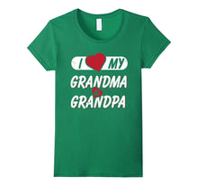 I Love My Grandpa and Grandma Love Grandparent T-Shirt
