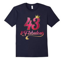 43rd Birthday Queen Fabulous 43 Years Old T-Shirt
