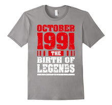 26 Years Old Birthday Gift Tee Born in October 1991 T-Shirt
