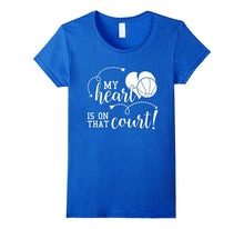 My Heart Is on That Basketball Court T Shirt Cute Mom Dad