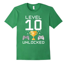 10th Birthday Level 10 Unlocked Funny Gamer T-Shirt Gaming