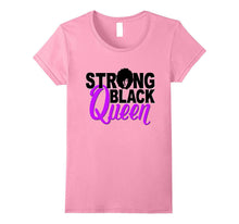 Strong Black Queen Shirt Girl Magic Poppin Light Purple