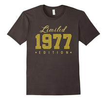 Born in 1977 Limited Edition Glitter Text Birthday Shirt