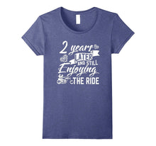 2nd Wedding Anniversary Gift Enjoy the Ride Funny T-Shirt