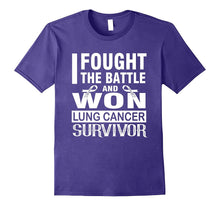 LUNG Cancer Survivor Shirt, I Fought the Battle and Won V1
