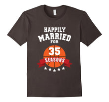 35th Wedding Anniversary T-Shirt Basketball Couple Gift Tee