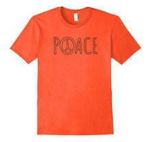 PEACE SIGN Shirt Graphic Art Retro Hippy Love Harmony