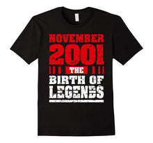 16 Years Old 16th Birthday Born in November 2001 Teen Shirts