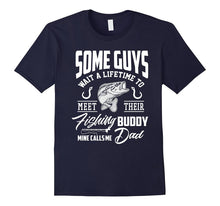 Fishing Dad Shirt My Fishing Buddy Calls Me DAD Gift T-Shirt