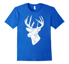 Deer Head Shirt White Buck Colorful Print Unisex Graphic Tee