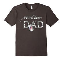 Proud Army DAD - Veterans Day T Shirt With Dog Tags