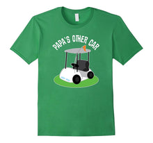 Mens Papa Grandpa Dad T-Shirt Golfing Fathers Day Golf Cart Tee