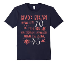 70th Birthday T-Shirt Fake News Says I'm 70 Tee