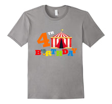 4th. Birthday Circus Kids Children Funny T-Shirt Balloons
