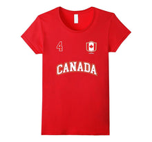 Canada Shirt Number 4 Canadian Team Sports Hockey Soccer