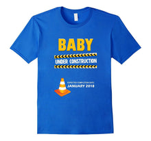 Baby Under Construction January 2018 Funny Mom to Be Shirt