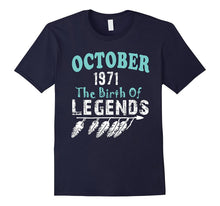 46 Year Old Shirt. Gift for Birthday October 1971 Shirt