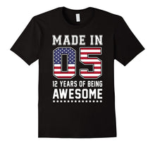 12th Birthday Gift T-Shirt Made in 05 Cute 12 Yrs Old Gift