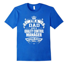 Mens Dad and QUALITY CONTROL MANAGER - Father's Day Gift Shirts