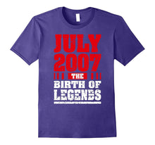 10 Years Old Kid Birthday Gift T-Shirt Born in July 2007 Tee