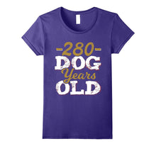 280 Dog Years Old T-Shirt Funny 40th Birthday Gag Gift