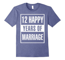 12th Wedding Anniversary Gift Idea Husband and Wife T-Shirt
