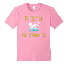 I'd Rather Be Swimming Cool Summer Swim Novelty T-Shirt