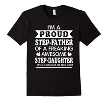Mens Proud Step-Father of Awesome Step-Daughter Fathers Day Shirt