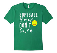 Softball Hair Don't Care T Shirt
