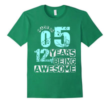 12 Years of Being Awesome T-Shirt Made in 2005 Tee