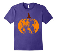 Funny T-Shirt Pumpkin Gifts for Fireman in Halloween.