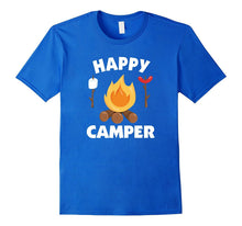 Happy Camper T-Shirt Funny Campfire Roasting Marshmallows