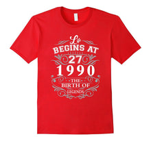 Made in 1990 27th Birthday 27 Years Old Gift T-Shirt