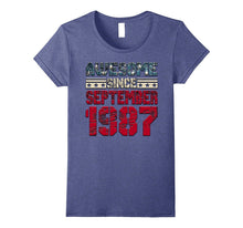 Awesome Since September 1987 Birthday Gift for 30 Years Old