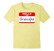 Mens Hello I Am...Grandpa - Fun Grandfather's Tee Shirt