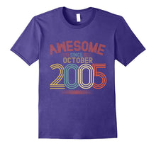 Awesome Since October 2005 Funny T-Shirt 12th Birthday Tee