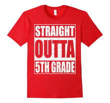 Straight Outta 5th Grade T-Shirt Funny 2017 Graduation Shirt