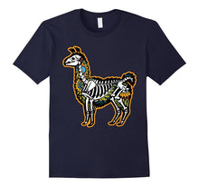 Funny Halloween Llama Skeleton Shirt - Llamaween Gift