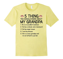 5 Things You Should Know About My Grandpa T-Shirt