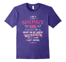 I Am a November Girl T-Shirt Womens Birthday Gifts Shirt