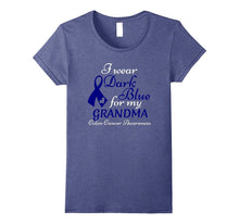 I Wear Dark Blue for My Grandma - Colon Cancer Awareness Tee
