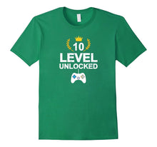 10th Birthday Level 10 Unlocked Funny T-Shirt Gamer Gift Kid