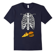 Pizza Hamburger Skeleton T-Shirt Pregnancy Costume Halloween