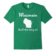 "Wisconsin: Smell That Dairy Air!" Funny Sconnie Cow T-Shirt