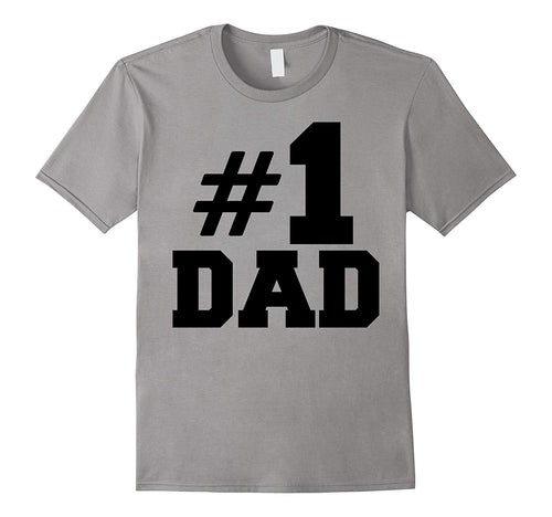 #1 Dad T-Shirt, Number One Dad Gift for Fathers Day