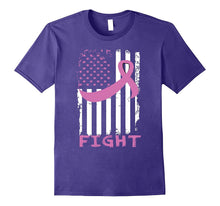 Breast Cancer Shirt Fight Flag Shirt