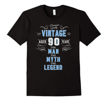 Mens Vintage 90th Birthday Tshirt for Men Aged 90 Years Old Tee