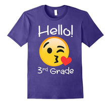 3rd Grade Back to School Hello Third Grade Emoji T-Shirt