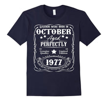 40th Birthday Shirt Legends Were Born October 1977 T-Shirt
