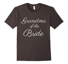 Grandma of the Bride T-Shirt, White Script Font